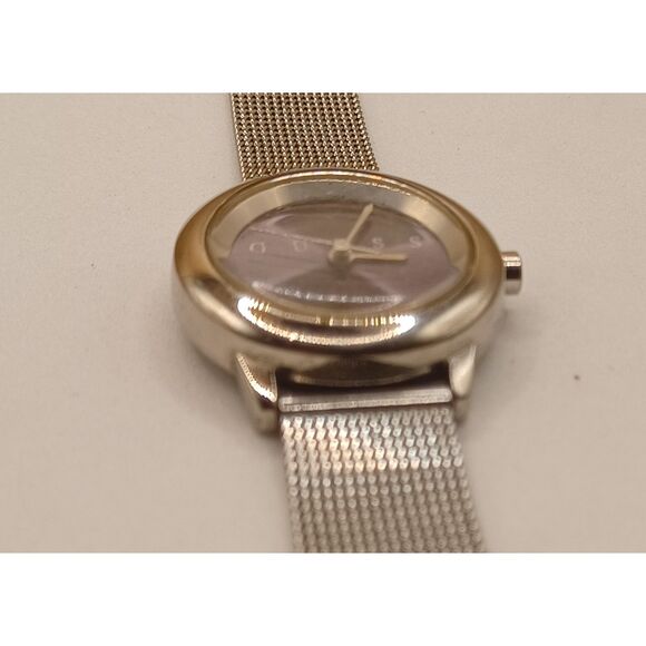GUESS Women's Blue Face "WORKING" Watch Silver Tone Mesh Strap Stainless Steel - Picture 9 of 11